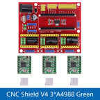 New CNC Shield V3 V4 Engraving Machine / 3D Printer / + A4988/DRV8825 Driver Expansion Board for Arduino DIY Kit