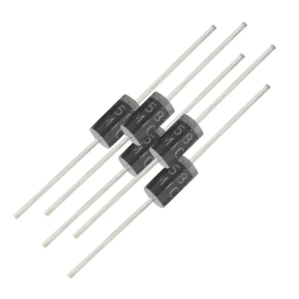 100PCS Schottky Diode 1N5822 1N5824 DO-27 30V-40V 3A-5A Electronic Components