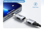Hagibis USB C To Lightning Adapter Male to Female Charging Converter Data Transfer for iPhone 13/14 Pro Max Earphone Charging