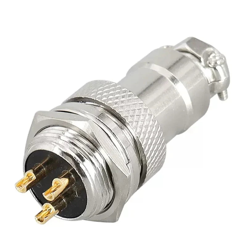 GX16 Gold Plated Butt TYPE Wire Connector 2/3/4/5/6/7/8/9/10 Pin soldering Male&Female Socket Plug Aviation Fixed Connectors