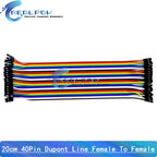 40PIN Dupont Line Male To Male Female To Female Male To Female Jumper Wire Cable 10cm 15cm 20cm 30cm 40cm for Arduino DIY KIT