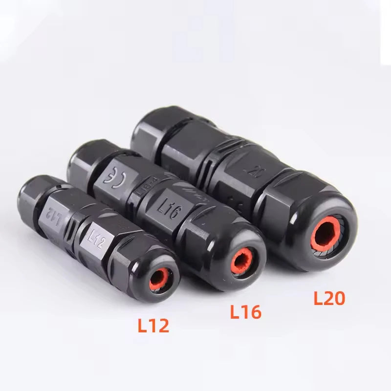 IP68 Waterproof Connector L20 20A LED Light Outdoor Cable Wire Quick Terminal Connector 2Pin 3Pin 4Pin 5Pin 6Pin Screw Wiring Ju