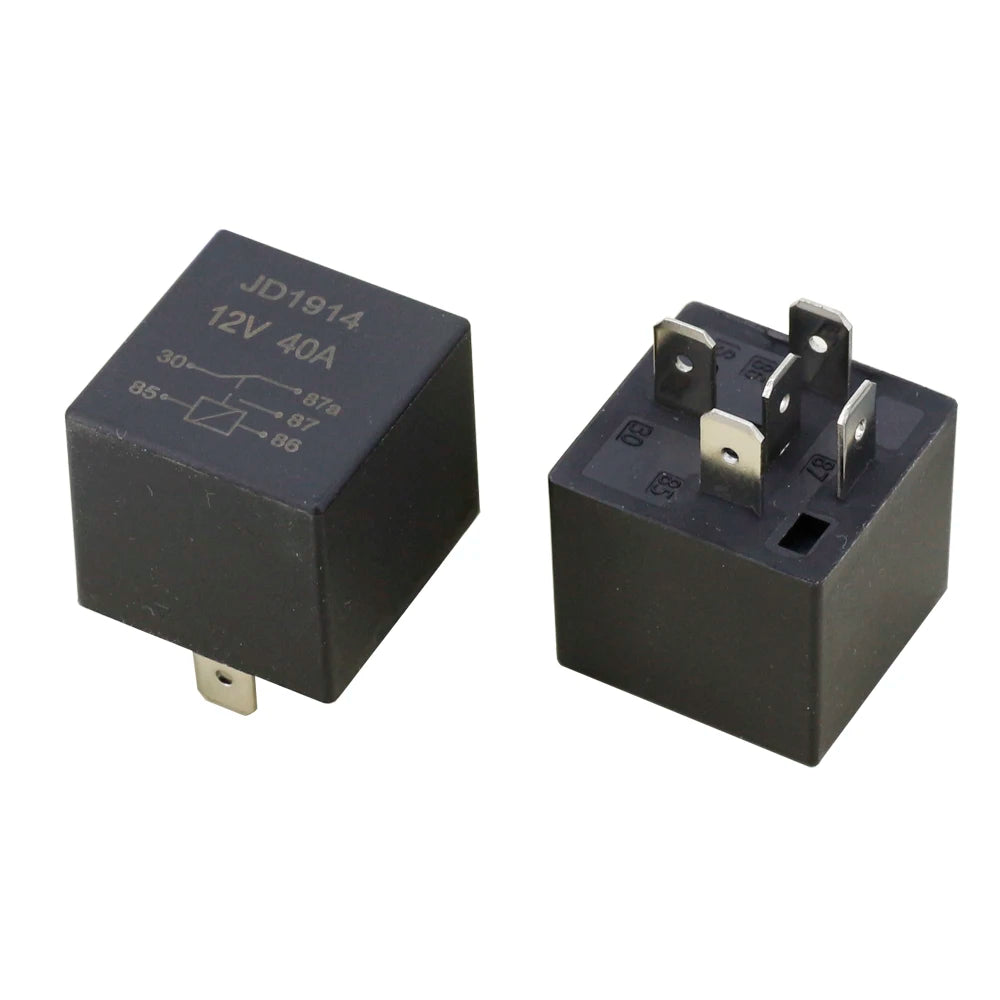 1PC Automotive Relay JD1914/JD2912 80A/40A 12V/24V 4/5 Pin No Backrest Copper Small Waterproof Relay Lighting Controller