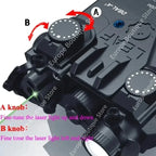 DBAL-A2 Red Green Laser Sight, White LED Flashlight Integrated Design, Aiming Indicator for 20mm Rail Outdoor Toy Parts