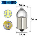 100PCS P21W P21 1156 BA15S 9 Led 3030 SMD Car Signal Lamp R5W R10W Auto DC 12V 24V