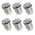 6pcs 12mm Push Button Switch Latching Momentary Self reset Waterproof Mini Electric Power Button Switch On Off 2pin 1NO 3A/250V