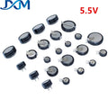 5pcs/lot Super Capacitor 5.5V0.1F 0.22F 5.5V0.33F 5.5V0.47F 0.68F 5.5V1F 1.5F 4.0F V/H/C-Type Push Button Farrah Super Capacitor