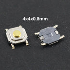 10Pcs/Lot Touch Tact Waterproof Switch Kit 4x4/5x5/4.5x4.5 SMT Micro Tactile Push Button Touch Switch 4 Pin LCD Monitor Repair ﻿