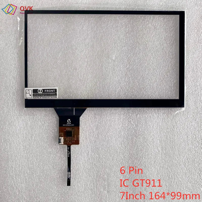 QVK 6.2/7/8/9 Inch GT911 Capacitive Universal Digitizer For Car DVD GPS Navigation Multimedia Touchscreen Panel JR-005-GT911