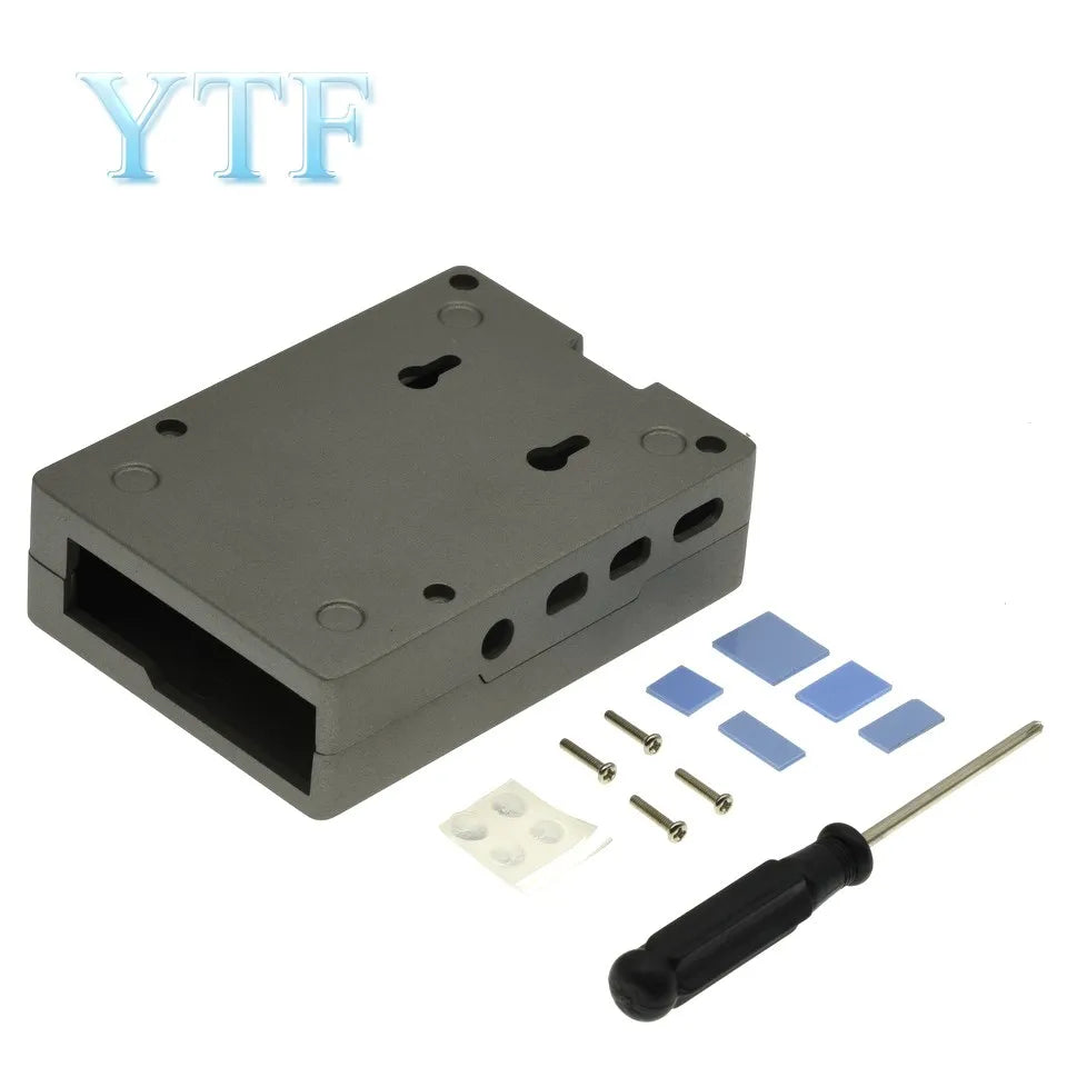 Raspberry pi 2 3B 4B Case  aluminum alloy shell with self-guided heat dissipation column metal shell