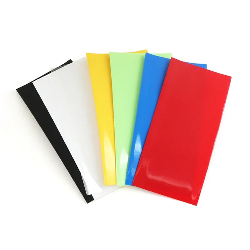 20~500pcs 21700 Battery Film Tape PVC Heat Shrink Tube Precut Shrinkable Sleeve Tubing Protect Pipe Cover for Batteries Wrap