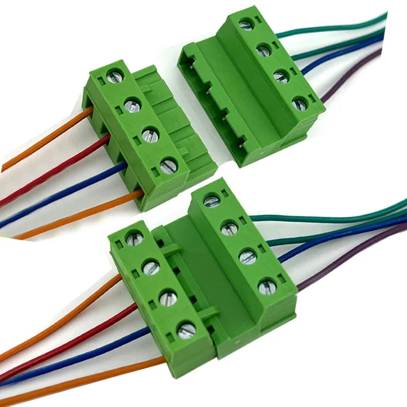 10sets Female Male Plug Aerial Butt Welding 2EDGRK-7.62mm 2EDGK7.62 0.3inch 2-16P Plug Solder-free Wire Terminal Block Connector