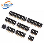 10pcs/lot Slide Type SMT SMD Dip Switch, 2.54mm Pitch 2 Row 4 Pin 2 Position / 8 pin 4 Position / 16 pin 8 Position