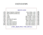 10Pcs/lot WCH CH32V203 32V203F8P6 CH32V203F8P6 Microcontroller Enhanced low-power 32-bit RISC-V core MCU