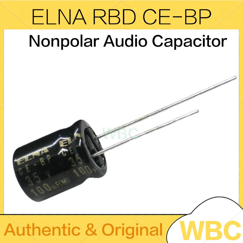 10Pcs/Lot ELNA RBD CE-BP Series 4.7UF 10UF 22UF 33UF 47UF 100UF 25V 35V 50V Non Polar Nonpolar Bipolar HiFi Audio Capacitor