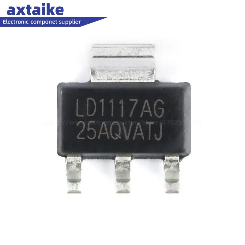 20PCS LD1117AG LD1117-ADJ LD1117-5.0 LD1117-3.3 LD1117-2.5 LD1117-1.8  LD1117-1.2 SOT-223 Low Dropout Linear Regulator Chip IC