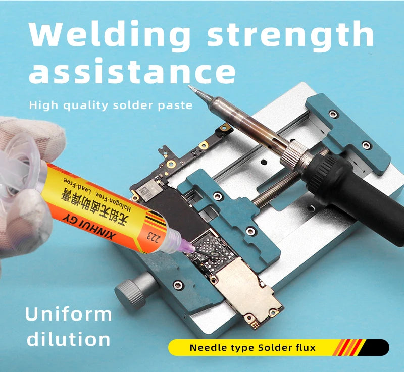BGA Repair RMA-223 Lead-Free Halogen-Free Flux for Reflow Soldering with Low Smoke and Odor-Free Flux