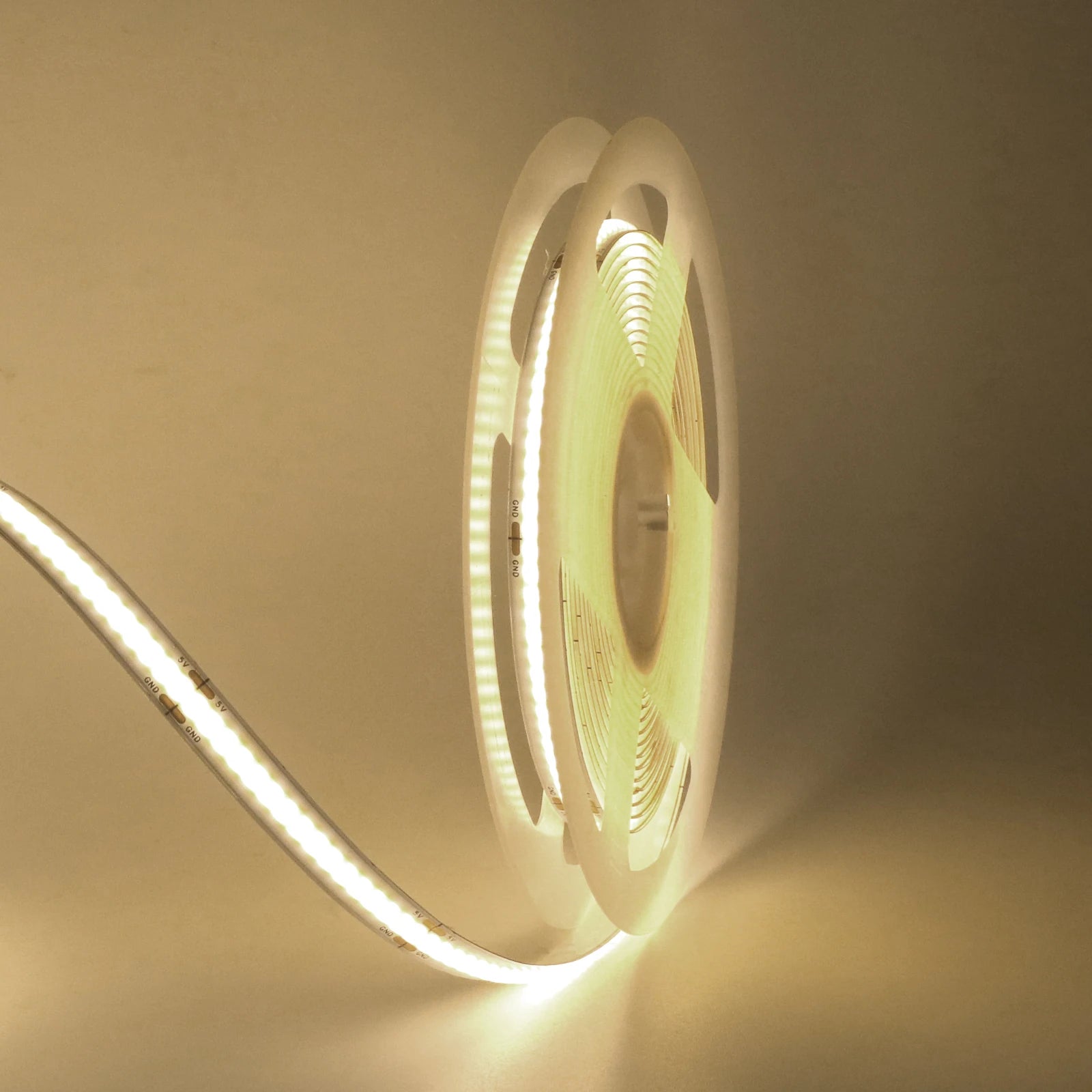 3AA Battery Box 5V COB Led Strip 8MM 320LEDs/M Warm Natural Cool White Flexible COB Strip Light for Bedroom Cabinet TV Backlight