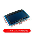 White Blue color 128X64OLED LCD LED Display Module For Arduino 0.91 0.96 1.3 1.54 2.42inch I2C IIC Serial new original