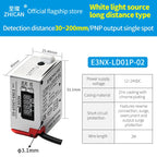 ZHICAN E3NX-L Color Mark Sensor 30-200mm Adjustable Sensing Distance High Precision Registration Detection Label Positioning