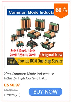 5Pcs SMD Common Mode Filter  300 500 700 1000 3000 ohm 4A 5A 15A High Current Common Mode Choke Coil Chip Inductor ACM7060 7x6mm