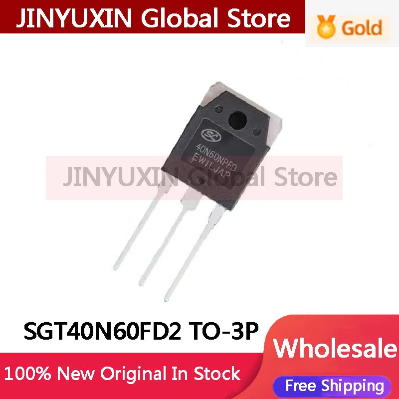 5-10PCS Brand New Original SGT40N60FD2 SGT40N60FD2PN 40N60 FD2 40N60FD2 TO-3P 40A 600V IGBT Transistors Best Quality In Stock