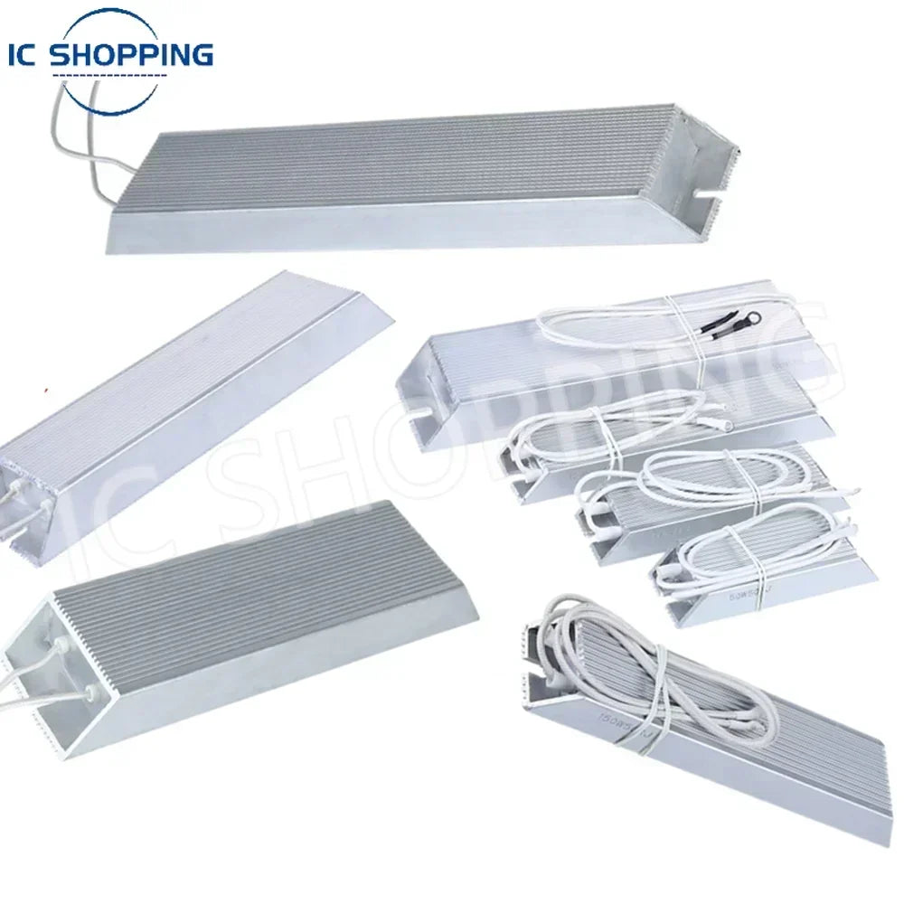 RXLG Aluminum Shell Braking Resistor 100W 150W 200W 300W 400W 500W 600W 800W 1000W 1500W 10 20 30 40 50 75 100 150 300Ohm