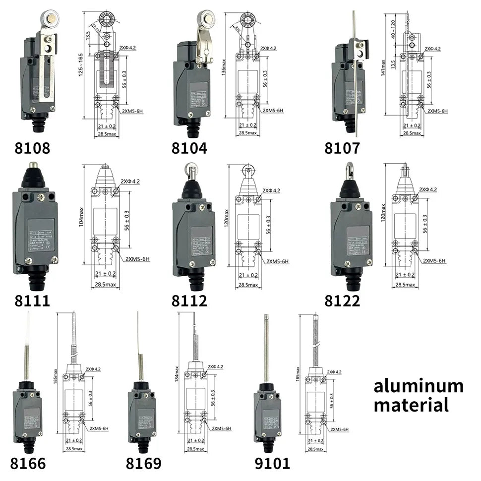 10Pcs Momentary Limit Switch Roller Lever CNC Mill Laser Plasma,high-quality material casing,durable,380V within,5A ,IP65