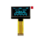 1.51 1.54 Inch 24PIN SPI/IIC/6800 COG 3.3V Blue PMOLED Screen SSD1309 Graphic 128x56 Display Transparent OLED 128x64