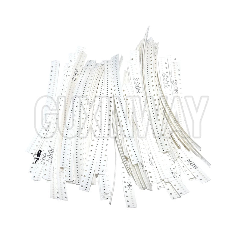 200pcs 660pcs 720pcs 4000pcs 0402 0603 0805 1206 1210 2512 1% 5% SMD Resistor Kit 10K 100K 1K 1R 100R 220R