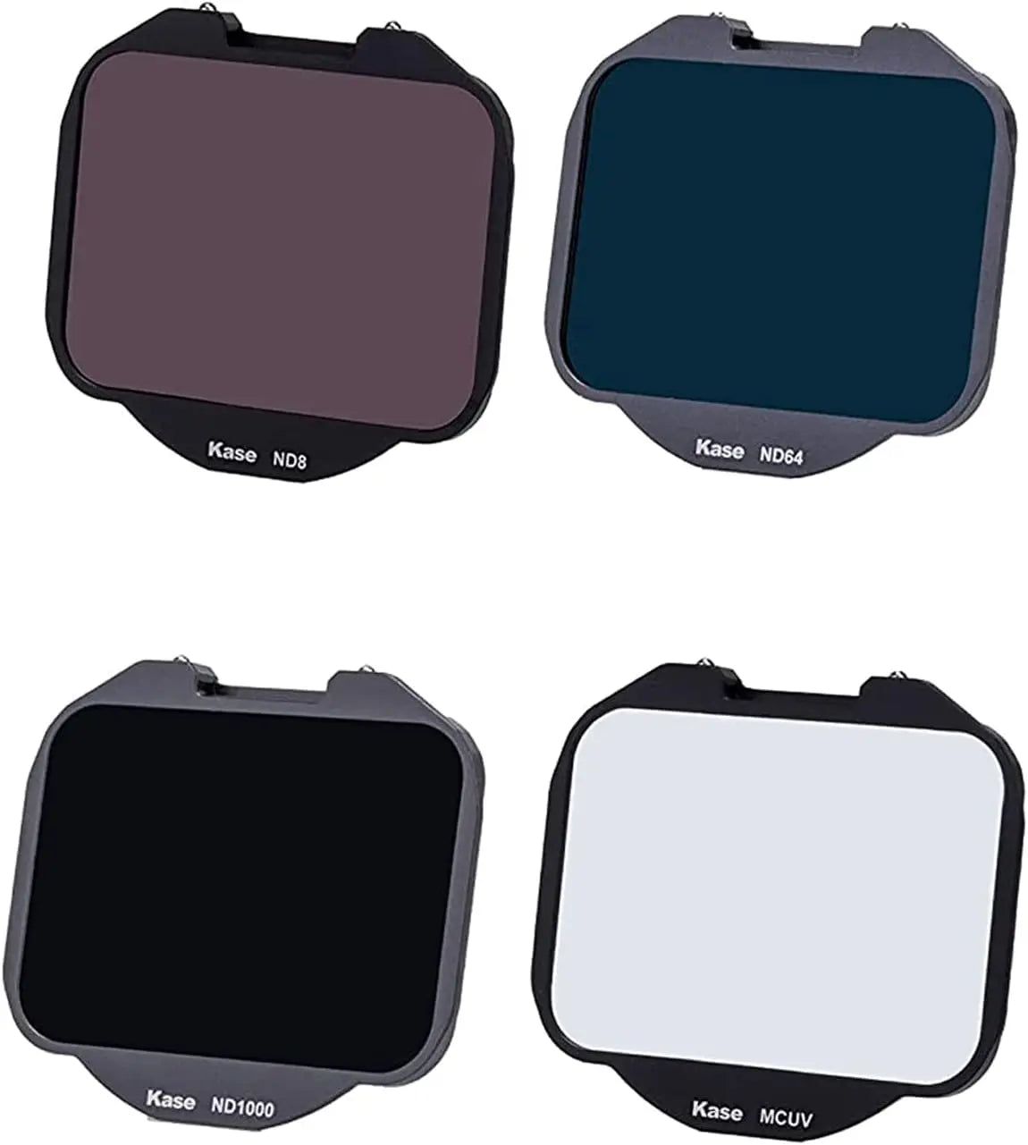Kase 4-in-1 Clip-in Filter Kit for Sony Alpha A7/A7III/A7R/A7S/A9, MCUV+ND8+ND64+ND1000, B270 Optical Glass, 3.3g Each