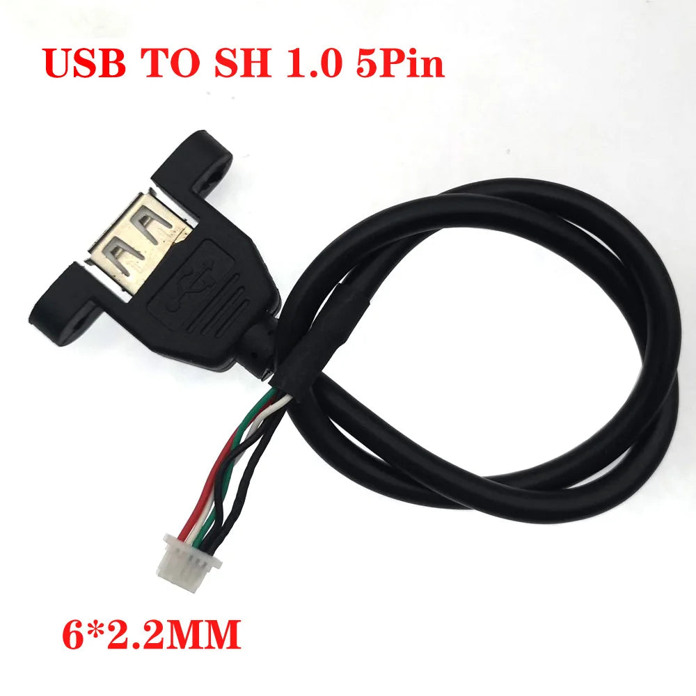 4pin 5pin USB to XH2.54/PH2.04p/MX1.25/SH1.0 Female/Male Cable USB To DuPont Data Adapter 30cm 18AWG 14AWG Touch Screen Cable