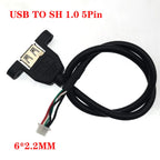 4pin 5pin USB to XH2.54/PH2.04p/MX1.25/SH1.0 Female/Male Cable USB To DuPont Data Adapter 30cm 18AWG 14AWG Touch Screen Cable