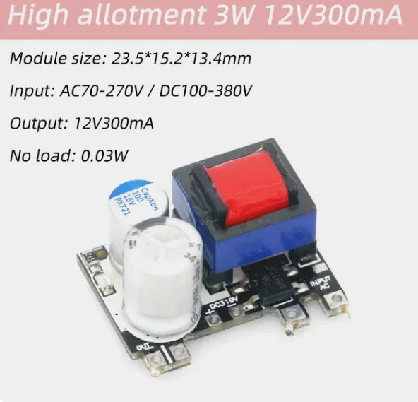AC-DC 5V 700mA 12V 450mA 9V 500mA 3.5W Precision Buck Converter AC 220V to 5V DC step down Transformer power supply module