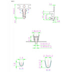 500Pcs XH2.54 TJC3-T Metal Pins Female Crimp Terminal For XH 2.54MM Female Socket Housing Wire Cable Connector