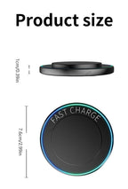 Portable Mini Desktop Wireless Charger Stand Pad For iPhone 17 16 15 14 13 12 Pro Max Samsung S25 Xiaomi Fast Charging Station