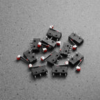 10pcs Spdt 1No+1Nc Momentary Roller Lever Micro 3-Pin Terminal 250V 5A Limit Switch For Hinge Detection Roller Micro Lever