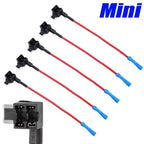 20/5pcs Car Fuse Holder Add-a-circuit MINI SMALL MEDIUM TAP Adapter Micro Mini Standard Blade Car Fuse with Holder Adapter 32V