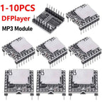 Dfplayer TF Card U Disk Mini MP3 DF Player Audio Voice Module IO/Serial Port/AD MP3-TF-16P For Arduino