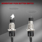10PCS Momentary Push Button Switch 1A 250VAC Small Pushbutton Switch Wired OFF/(ON) Momentary Switch SPST Mini Switch 2 Pin