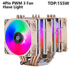 XUANFENG Air-cooled CPU Cooler 90mm Fan Twin Towers 4/6 Heat Pipe 4pin/PWM Compatible LGA2011 115x 1200 1700 X79 X99 AMD AM3 AM4
