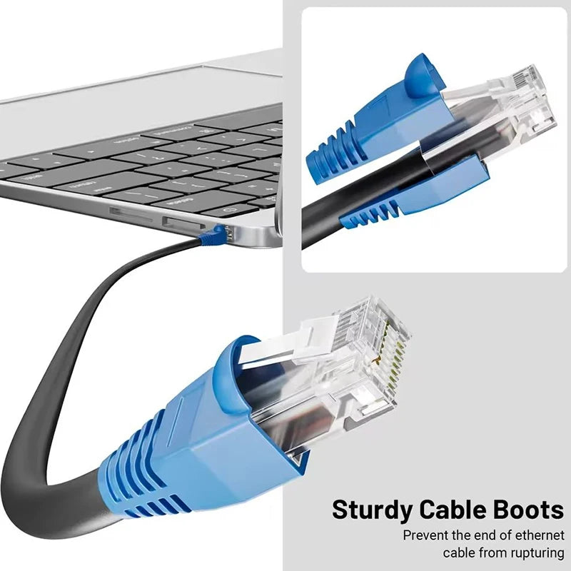 RJ45 Connector CAT6 Pass Through Connectors Crystal End Gold-Plated 8P8C UTP Protective Case Ethernet Network Modular Plug