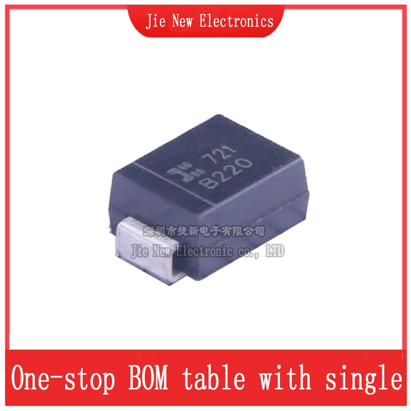 20PCS SMB(DO-214AA) B2100-13-F B220-13-F B230-13-F B240-13-F B250-13-F B260-13-F SMD Schottky Diode