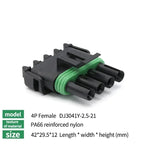 5/20Sets 2.5mm 1/2/3/4/6Pin Waterproof Electrical Connector Male Female Plug Delphi Injector Socket 12010975 For GM Motorcycle