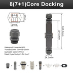 HA Heavy Duty Connector Kit 4/5/6/8 Core Pins Male&Female Insert Plug HDC-HA Rectangular Waterproof Industrial Aviation Socket