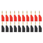 20Pcs 2MM Stackable Copper Nickel Plated Banana Plug Soldering Electrical Connector DIY Tools
