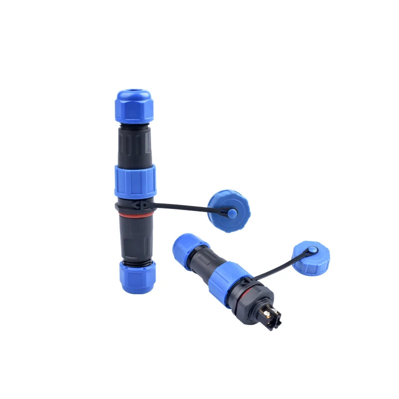 LD12 Series IP68 Waterproof Connector Male Plug & Female Socket 2 Pin Panel Mount Wire Cable Connector Aviation Plug
