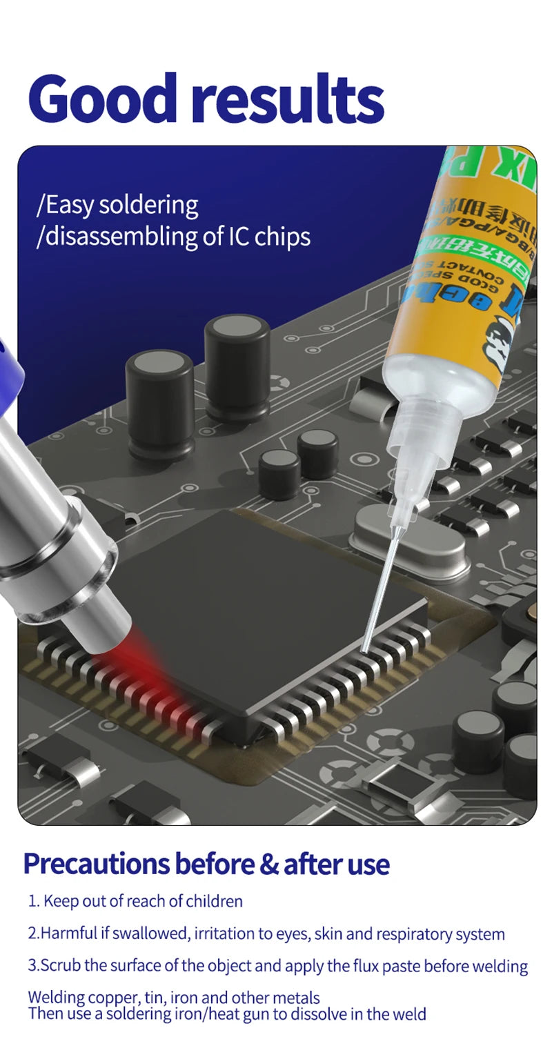 MECHANIC LEAD-Free Soldering Flux UV10/UV50/UV80 No-Clean Solder Welding Paste for Mobile Phone PC PCB SMD Chip BGA Repair Tools