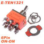 5pcs Toggle Switch Latching On-Off On-On On-Off-On E-TEN1021 1122 1221 1321 Power Button Switch 250V 15A Toggle Switch