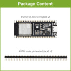 Waveshare ESP32-S3 Microcontroller, 2.4GHz Wi-Fi Development Board, 240MHz Dual Core Processor, ESP32-S3-WROOM-1-N8R8 Module